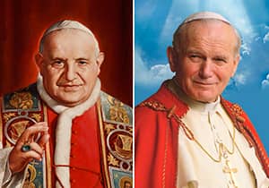Rechtstreekse uitzending heiligverklaring Johannes XXIII en Johannes-Paulus II