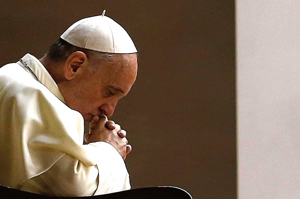 Bidden met gebedsintentie paus Franciscus voor februari