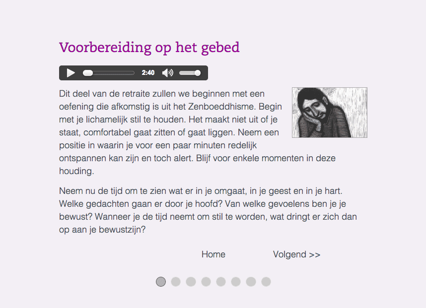 Stille zaterdag in de Gewijde Ruimte: stille vastenmeditaties over «Geroepen om heilig te worden»