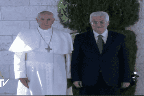Rechtstreekse beelden van de verwelkoming van Paus Franciscus in de Palestijnse staat