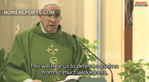 Paus Franciscus legt uit hoe je je kan beschermen tegen de «demonen»