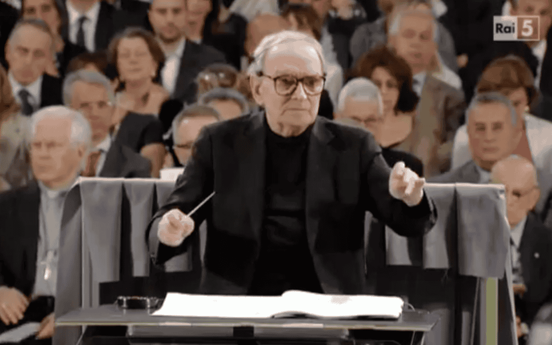 Wereldcreatie van de mis voor paus Franciscus gecomponeerd door Ennio Morriconi.
