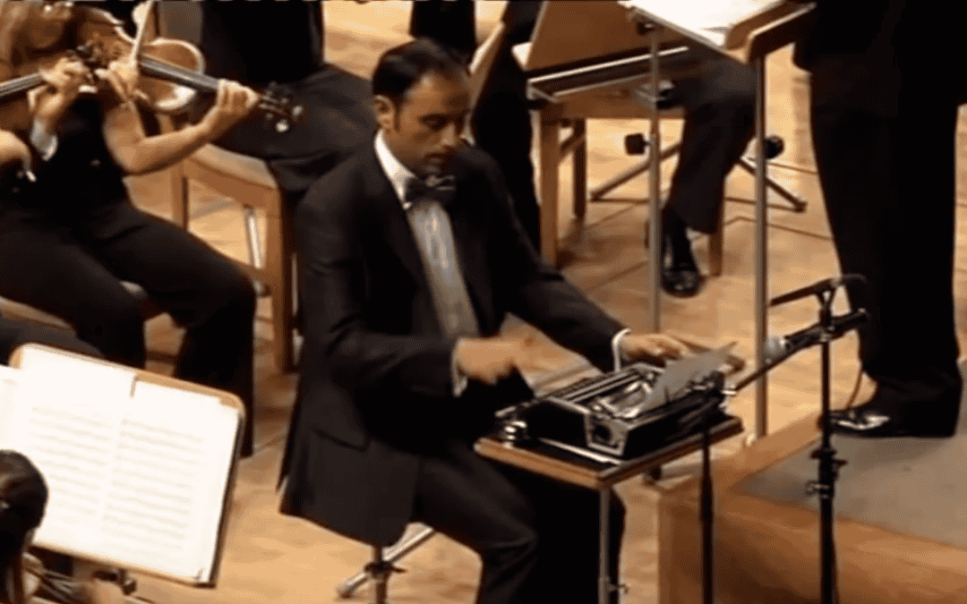 Muziek maken met een schrijfmachine