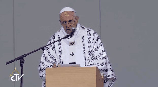 Paus Franciscus viert Eucharistie, voor de tweede maal, in Ecuador.