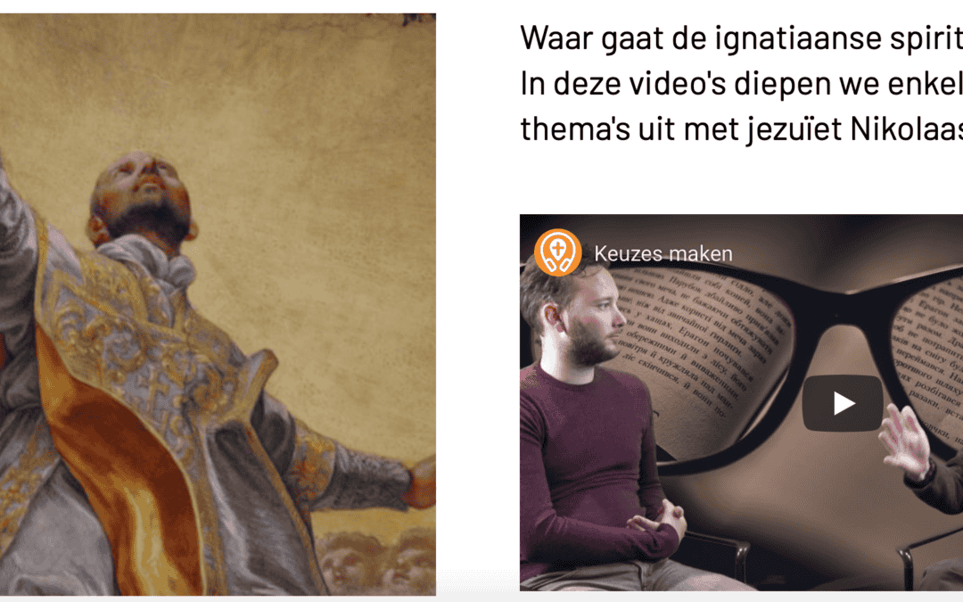 Video-serie over ignatiaanse spiritualiteit met Nikolaas Sintobin sj