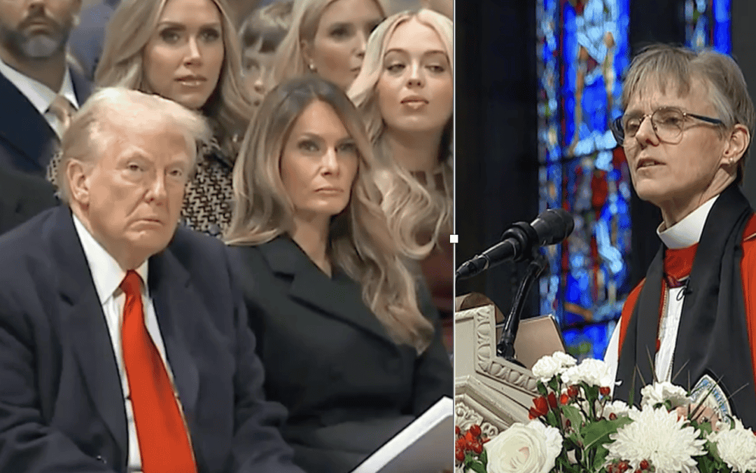 Episcopaalse bischop bidt, in aanwezigheid van verbijsterde Trump – Video en Nederlandse tekst