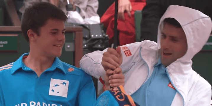 Novak Djokovic geeft een onverwacht lesje