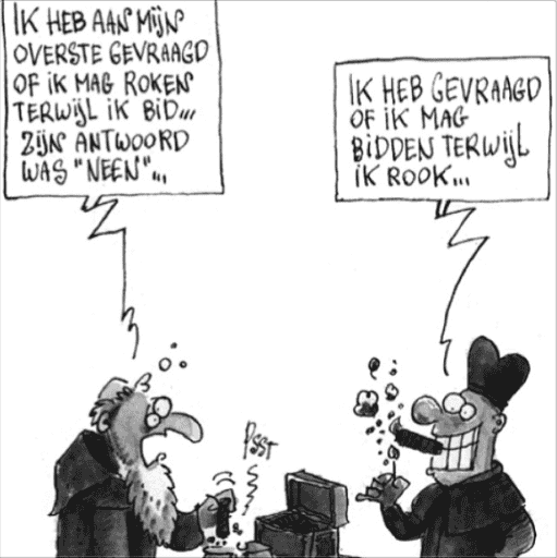Op de zevende dag mag je wel even lachen