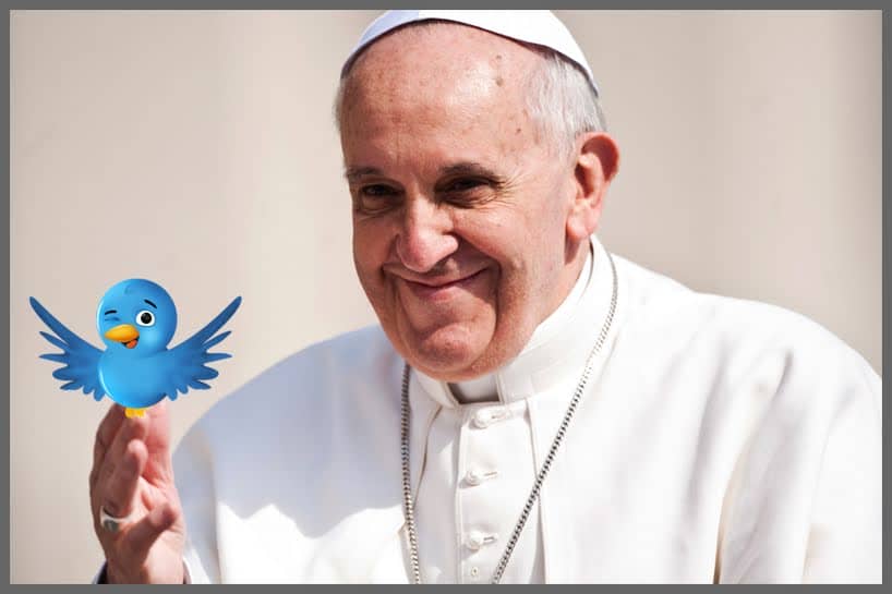 Bloemlezing (in het Nederlands) uit de meest recente tweets van Paus Franciscus