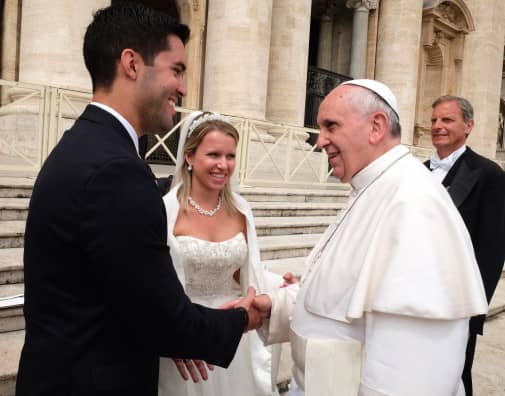 8 tips voor een geslaagd huwelijk, door Paus Franciscus
