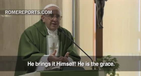 God komt niet via de post, zegt Paus Franciscus (video met Nederlandse vertaling)