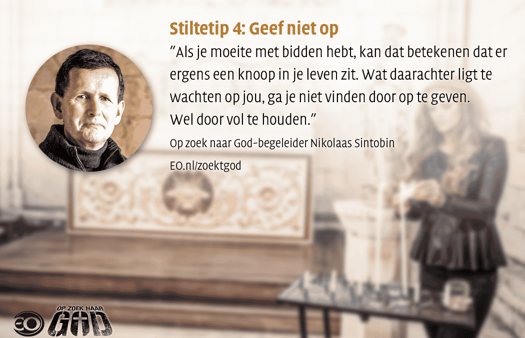 Tip voor als het bidden moeilijk gaat